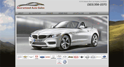 Desktop Screenshot of guaranteedautos.net